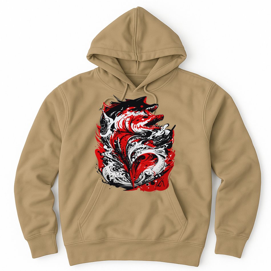Fishing Power Dynamics Of Nature Jumping Salmon Angler Hoodie
