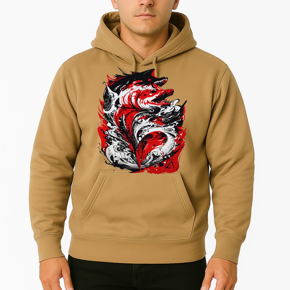 Fishing Power Dynamics Of Nature Jumping Salmon Angler Hoodie