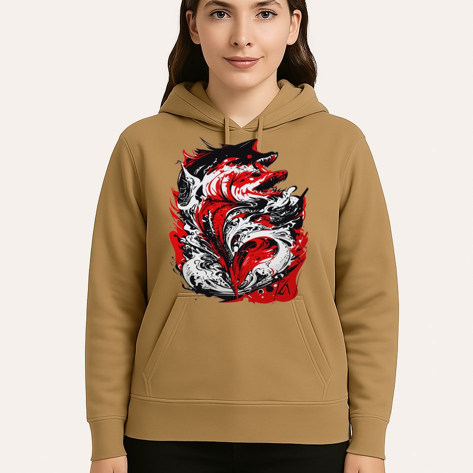 Fishing Power Dynamics Of Nature Jumping Salmon Angler Hoodie