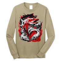 Fishing Power Dynamics Of Nature Jumping Salmon Angler Long Sleeve Shirt