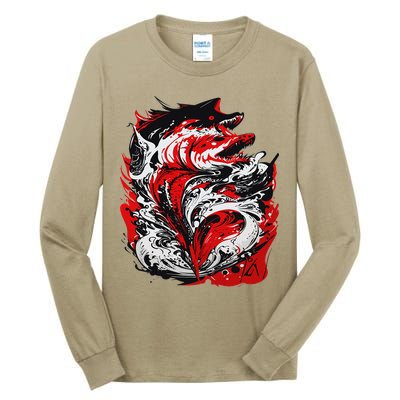 Fishing Power Dynamics Of Nature Jumping Salmon Angler Tall Long Sleeve T-Shirt