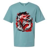Fishing Power Dynamics Of Nature Jumping Salmon Angler Sueded Cloud Jersey T-Shirt