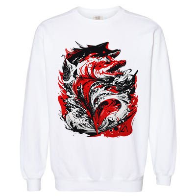 Fishing Power Dynamics Of Nature Jumping Salmon Angler Garment-Dyed Sweatshirt