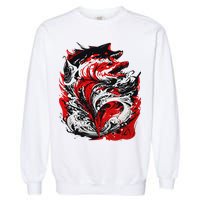Fishing Power Dynamics Of Nature Jumping Salmon Angler Garment-Dyed Sweatshirt