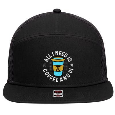 Funny Pi Day Math Teachers 7 Panel Mesh Trucker Snapback Hat