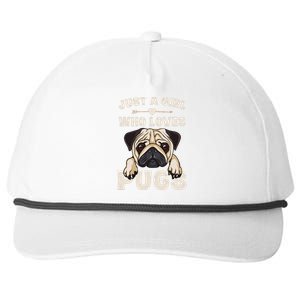 Funny Pug Dog Gifts for Just A Who Loves Pugs Snapback Five-Panel Rope Hat