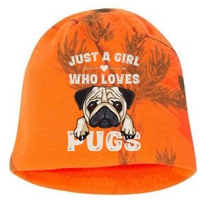 Funny Pug Dog Gifts for Just A Who Loves Pugs Kati - Camo Knit Beanie