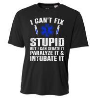 Funny Paramedic Design Emt Paramedic Ems Lover Cooling Performance Crew T-Shirt