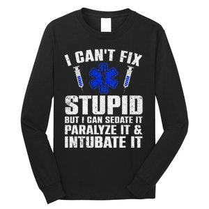 Funny Paramedic Design Emt Paramedic Ems Lover Long Sleeve Shirt