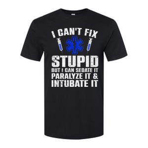 Funny Paramedic Design Emt Paramedic Ems Lover Softstyle CVC T-Shirt