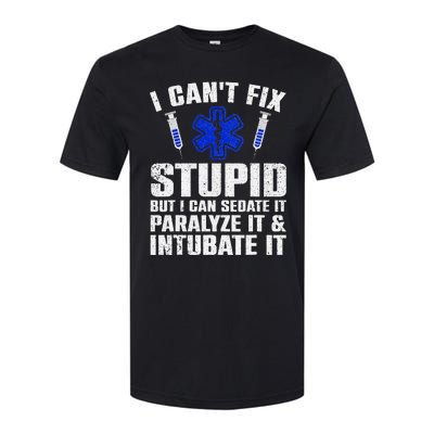 Funny Paramedic Design Emt Paramedic Ems Lover Softstyle® CVC T-Shirt