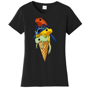 Funny Poison Dart Frogs Ice Cream Women's T-Shirt