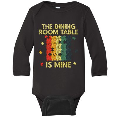 Funny Puzzle Design Jigsaw Puzzle Lover Baby Long Sleeve Bodysuit