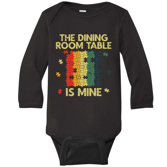 Funny Puzzle Design Jigsaw Puzzle Lover Baby Long Sleeve Bodysuit