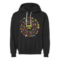 Funny Pi Day Spiral Pi Math Tee For Pi Day 3 14 Garment-Dyed Fleece Hoodie