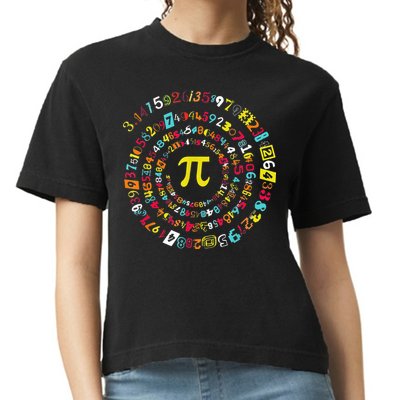 Funny Pi Day Spiral Pi Math Tee For Pi Day 3 14 Comfort Colors Boxy T-Shirt