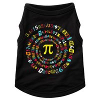 Funny Pi Day Spiral Pi Math Tee For Pi Day 3 14 Doggie Tank