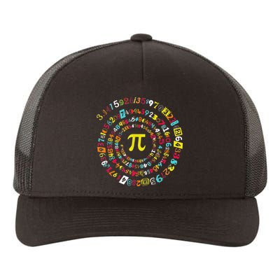 Funny Pi Day Spiral Pi Math Tee For Pi Day 3 14 Yupoong Adult 5-Panel Trucker Hat