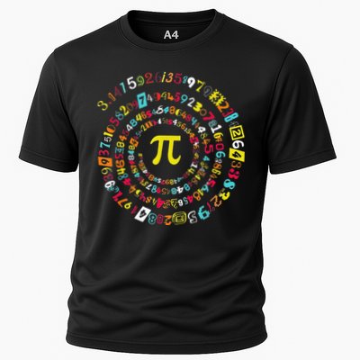 Funny Pi Day Spiral Pi Math Tee For Pi Day 3 14 Performance Shirt