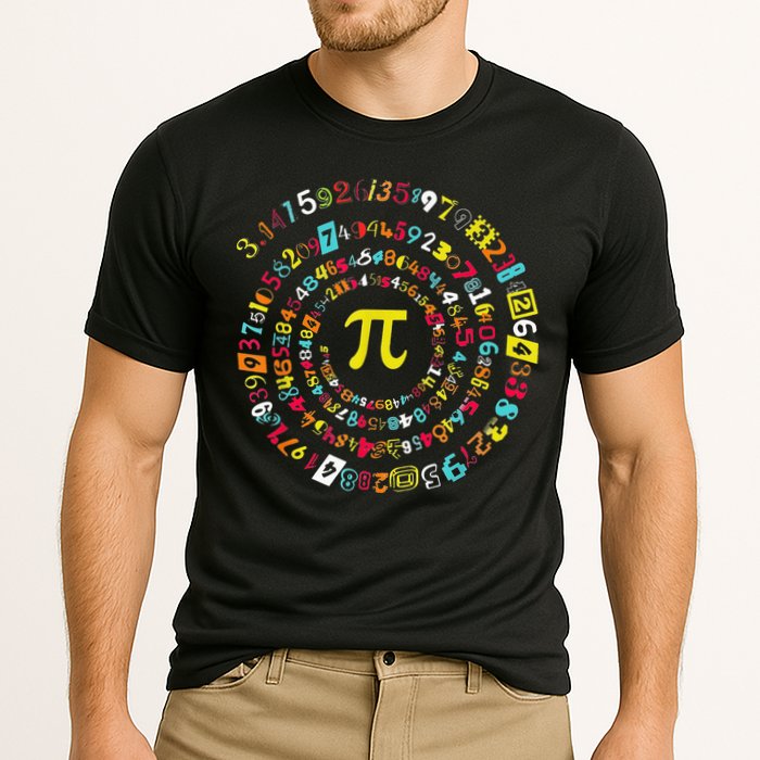Funny Pi Day Spiral Pi Math Tee For Pi Day 3 14 Performance Shirt