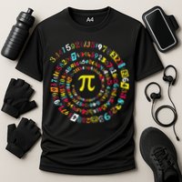 Funny Pi Day Spiral Pi Math Tee For Pi Day 3 14 Performance Shirt