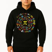 Funny Pi Day Spiral Pi Math Tee For Pi Day 3 14 Hoodie