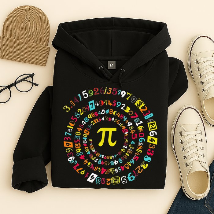 Funny Pi Day Spiral Pi Math Tee For Pi Day 3 14 Hoodie