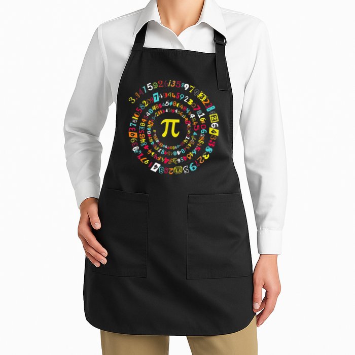 Funny Pi Day Spiral Pi Math Tee For Pi Day 3 14 Apron