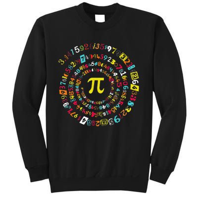 Funny Pi Day Spiral Pi Math Tee For Pi Day 3 14 Sweatshirt