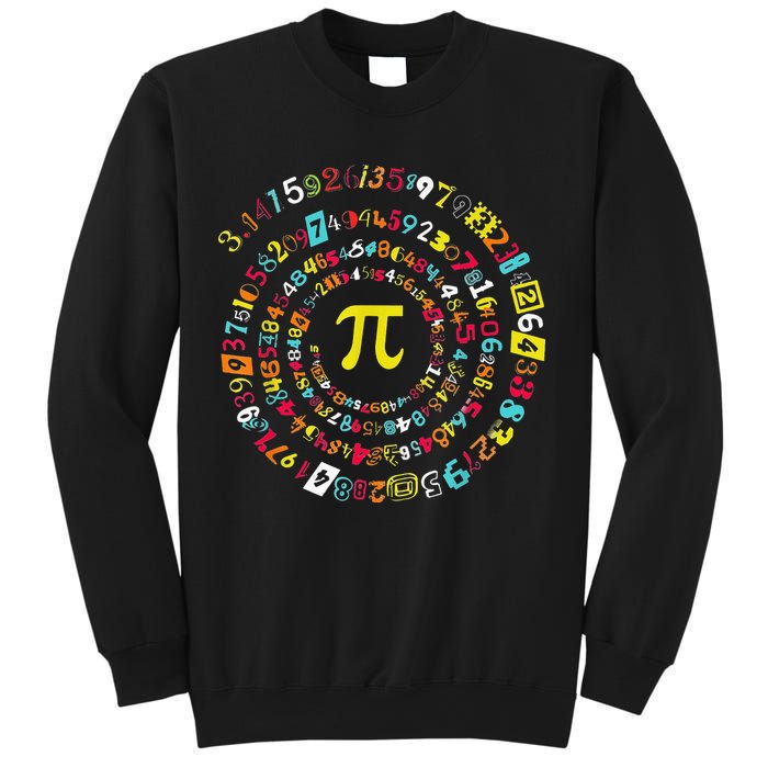 Funny Pi Day Spiral Pi Math Tee For Pi Day 3 14 Sweatshirt