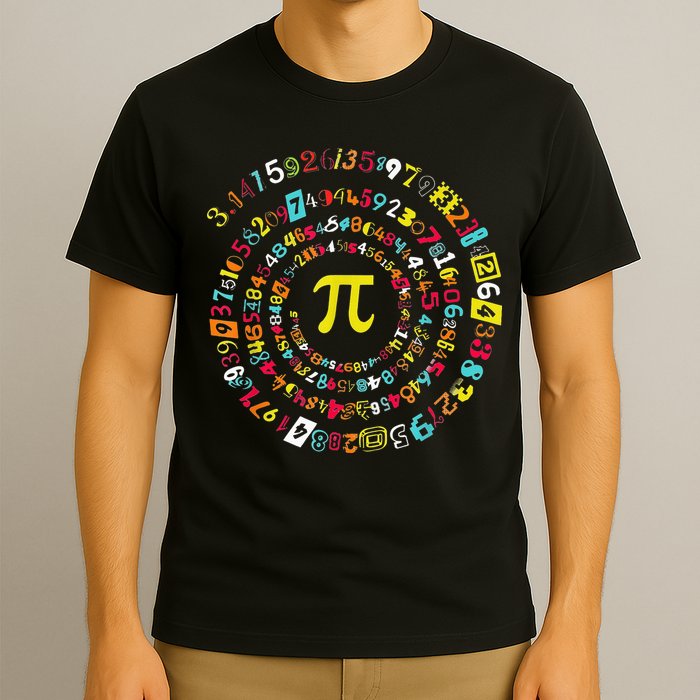 Funny Pi Day Spiral Pi Math Tee For Pi Day 3 14 T-Shirt