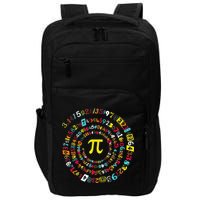 Funny Pi Day Spiral Pi Math Tee For Pi Day 3 14 Impact Tech Backpack