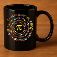 Funny Pi Day Spiral Pi Math Tee For Pi Day 3 14 11oz C Handle Ceramic Mug