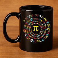 Funny Pi Day Spiral Pi Math Tee For Pi Day 3 14 11oz C Handle Ceramic Mug