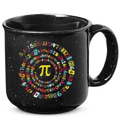 Funny Pi Day Spiral Pi Math Tee For Pi Day 3 14 15oz Campfire Ceramic Mug