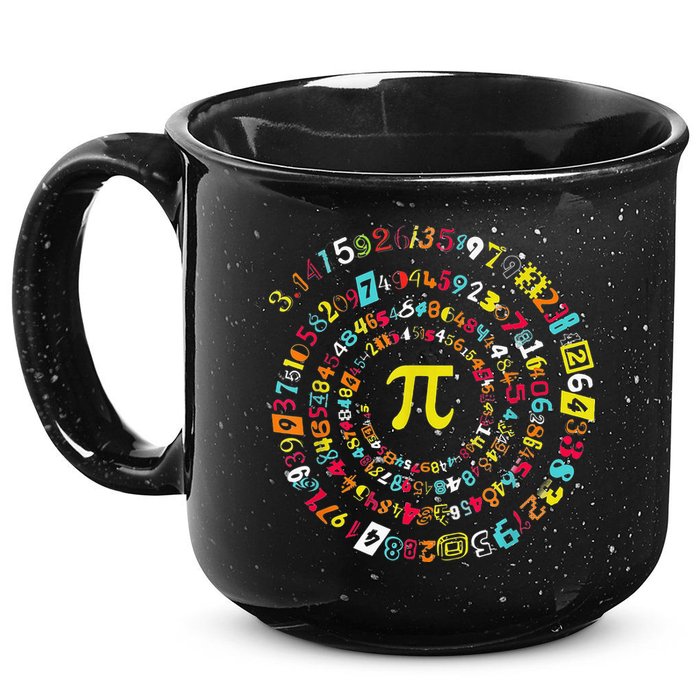 Funny Pi Day Spiral Pi Math Tee For Pi Day 3 14 15oz Campfire Ceramic Mug