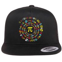 Funny Pi Day Spiral Pi Math Tee For Pi Day 3 14 Flatbill Hat