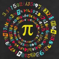Funny Pi Day Spiral Pi Math Tee For Pi Day 3 14 Crop Fleece Hoodie