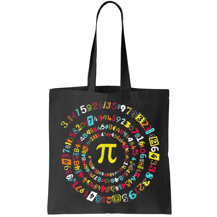 Funny Pi Day Spiral Pi Math Tee For Pi Day 3 14 Bag