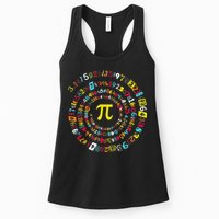 Funny Pi Day Spiral Pi Math Tee For Pi Day 3 14 Womens Tank Top