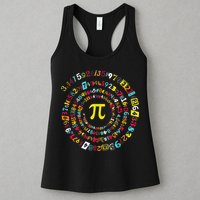 Funny Pi Day Spiral Pi Math Tee For Pi Day 3 14 Womens Tank Top