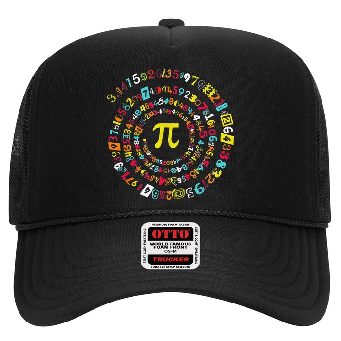 Funny Pi Day Spiral Pi Math Tee For Pi Day 3 14 Trucker Hat