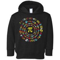 Funny Pi Day Spiral Pi Math Tee For Pi Day 3 14 Toddler Hoodie