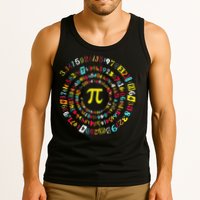 Funny Pi Day Spiral Pi Math Tee For Pi Day 3 14 Tank Top