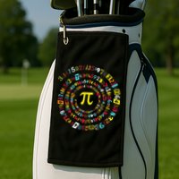 Funny Pi Day Spiral Pi Math Tee For Pi Day 3 14 Golf Towel