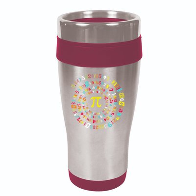Funny Pi Day Spiral Pi Math Tee For Pi Day 3 14 16oz Travel Tumbler
