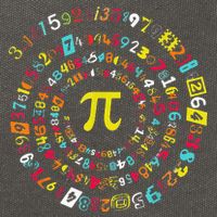 Funny Pi Day Spiral Pi Math Tee For Pi Day 3 14 Cotton Canvas Backpack