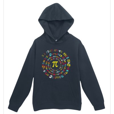 Funny Pi Day Spiral Pi Math Tee For Pi Day 3 14 Urban Pullover Hoodie