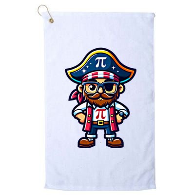 Funny Pi Day 3 14 Pirate Math Stem Great Gift Platinum Collection Golf Towel