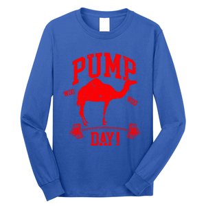 Funny Pump Day Hump Day Camel Weight Lifting Training Gym Funny Gift Long Sleeve Shirt